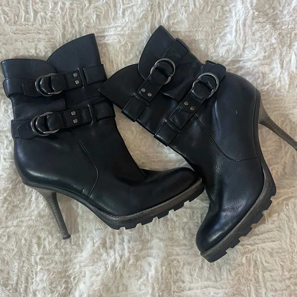 Coach Thelma Stiletto Leather Boots